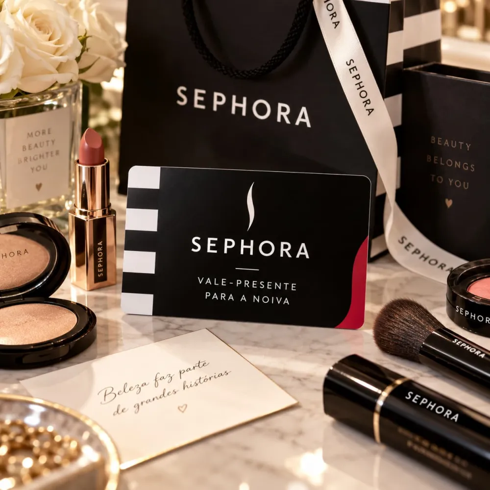 Vale-presente na Sephora para a noiva