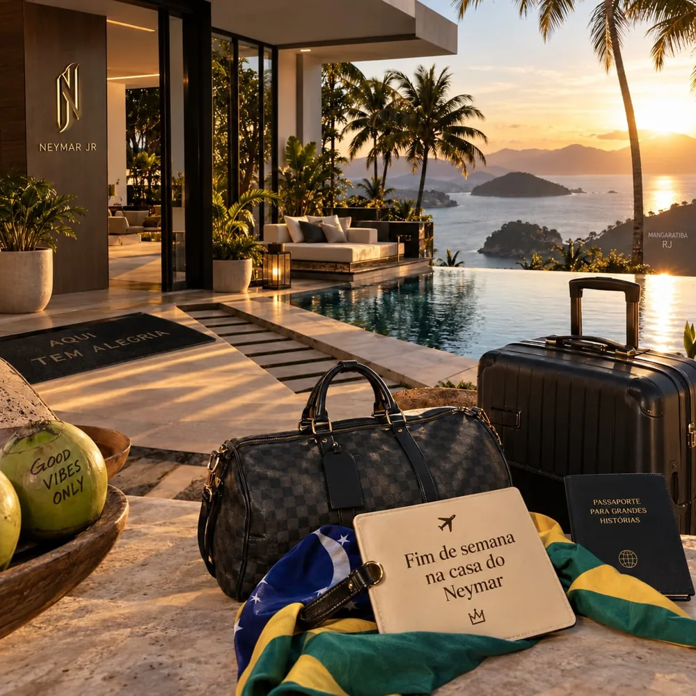Um final de semana na casa do Neymar