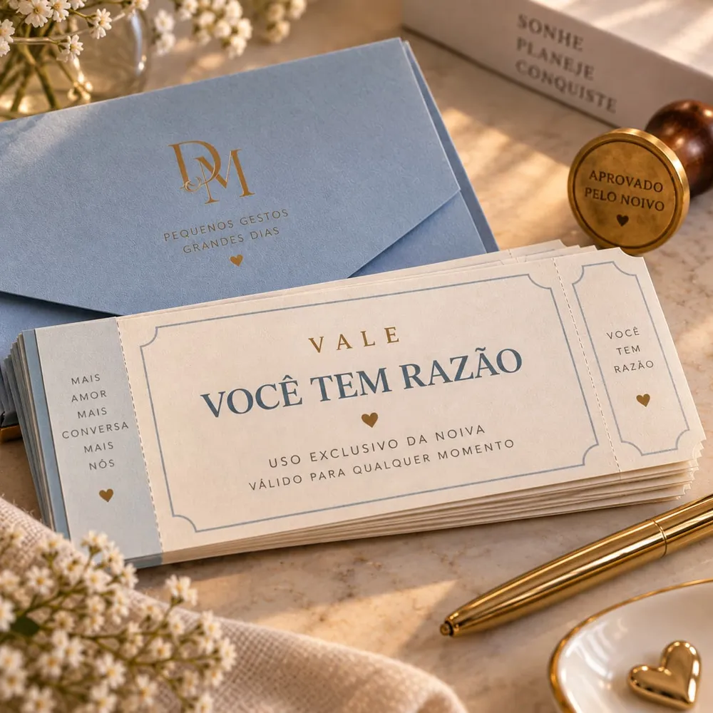 Vale "você tem razão", para que o noivo concorde com tudo